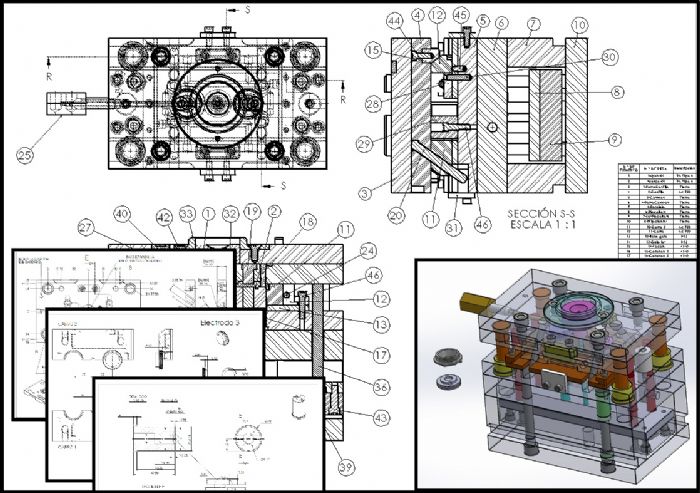 Servicio de Diseño de moldes de inyección